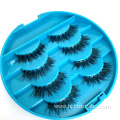 Factory Direct Supply 4 pairs fluffy Eyelashes sets Wholesale Cheap false Eyelashes Mink Natural Looking 3D Mink Eyelashes